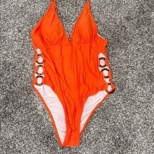 Vibrant Orange Women’s One Piece Swimsuit